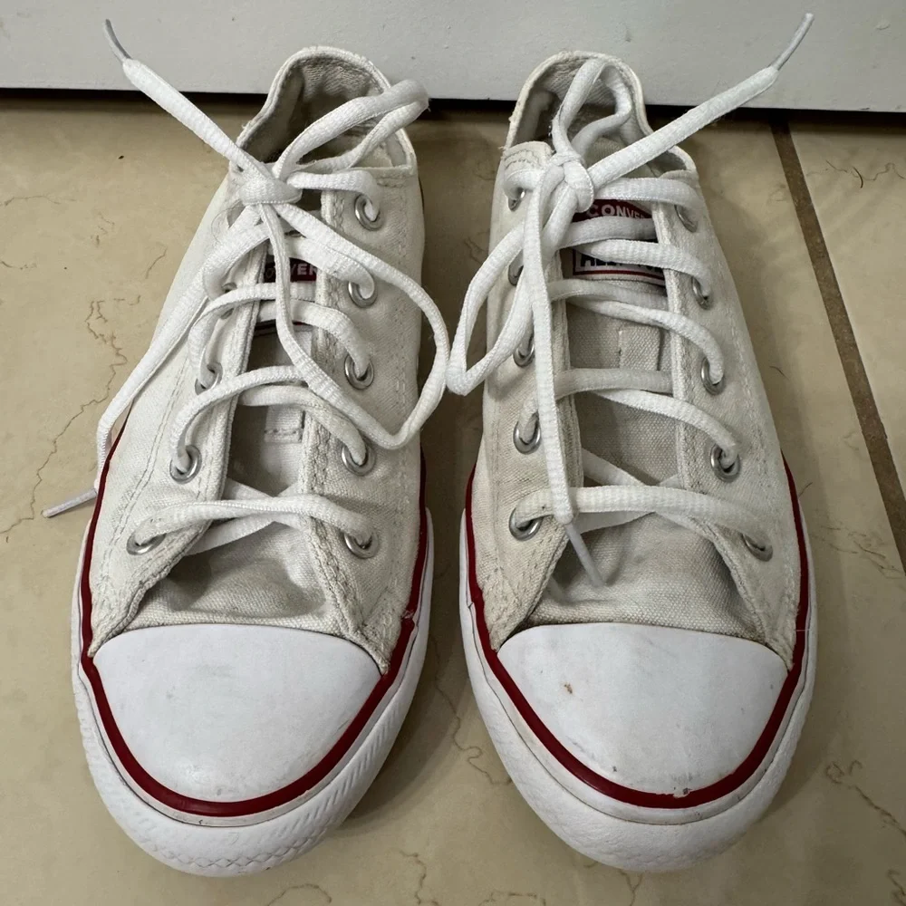 Kids Classic Converse White Sneakers